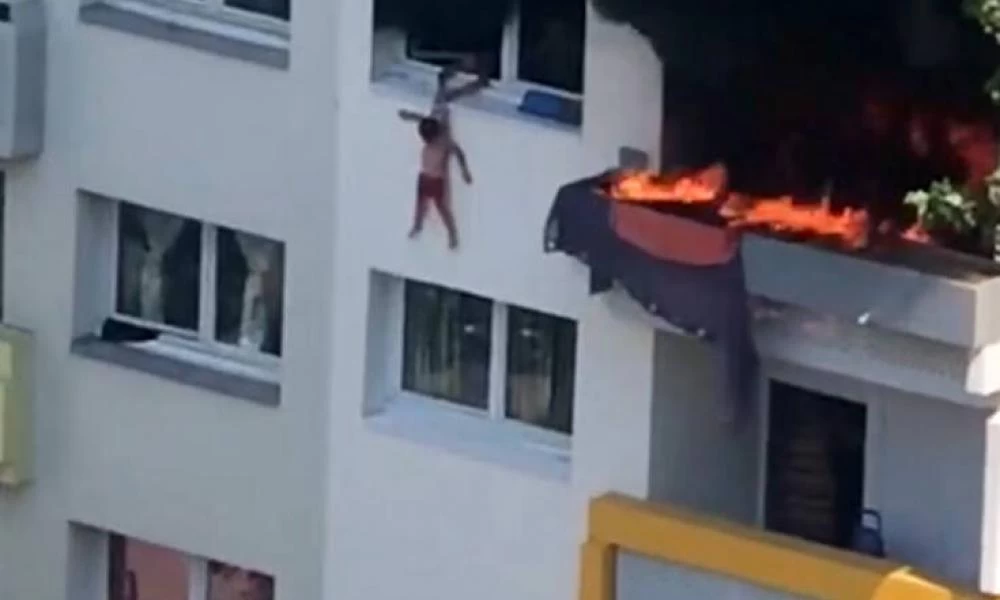 Γαλλία: Βουτιές τρόμου στο κενό για να γλιτώσουν από τη φωτιά